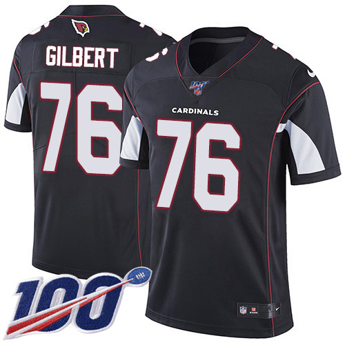 Nike Cardinals #76 Marcus Gilbert Black Alternate Youth Stitched NFL 100th Season Vapor Untouchable Limited Jersey